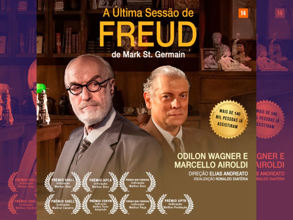 Card do espetáculo 'A Última Sessão de Freud'