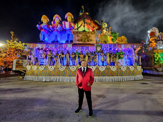 Propretário do Restaurante Cariri de Sergipe, Aracaju, no Carnaval 2024 de São Paulo X9 