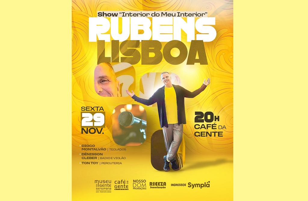 Banner: show de Rubens Lisboa