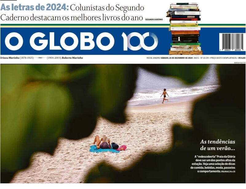 Capa do jornal Folha de São Paulo