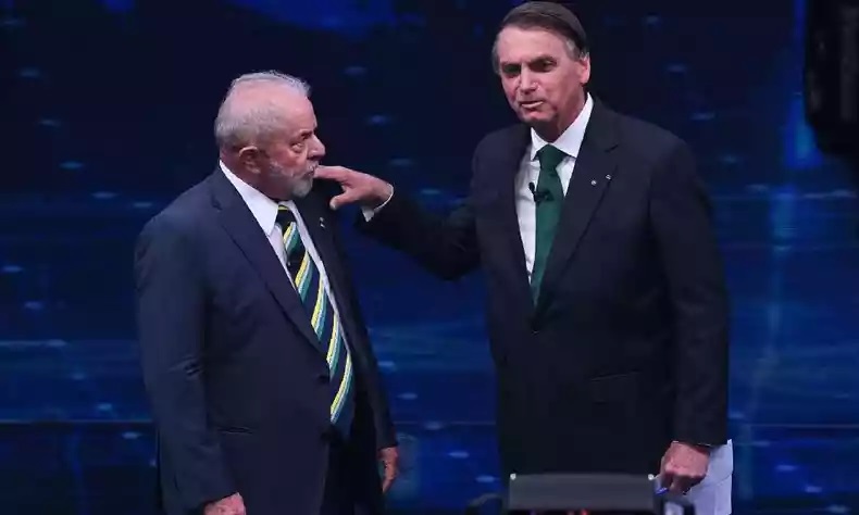 Lula e Bolsonaro no debate