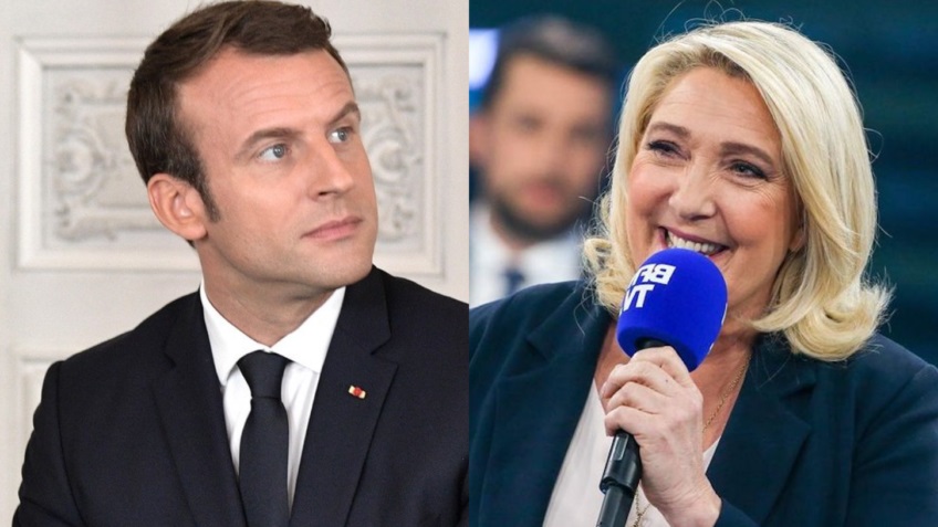 Emmanuel Macron e Marine Le Pen