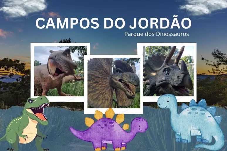 Arte Parque dos Dinossauros em Campos do Jordão