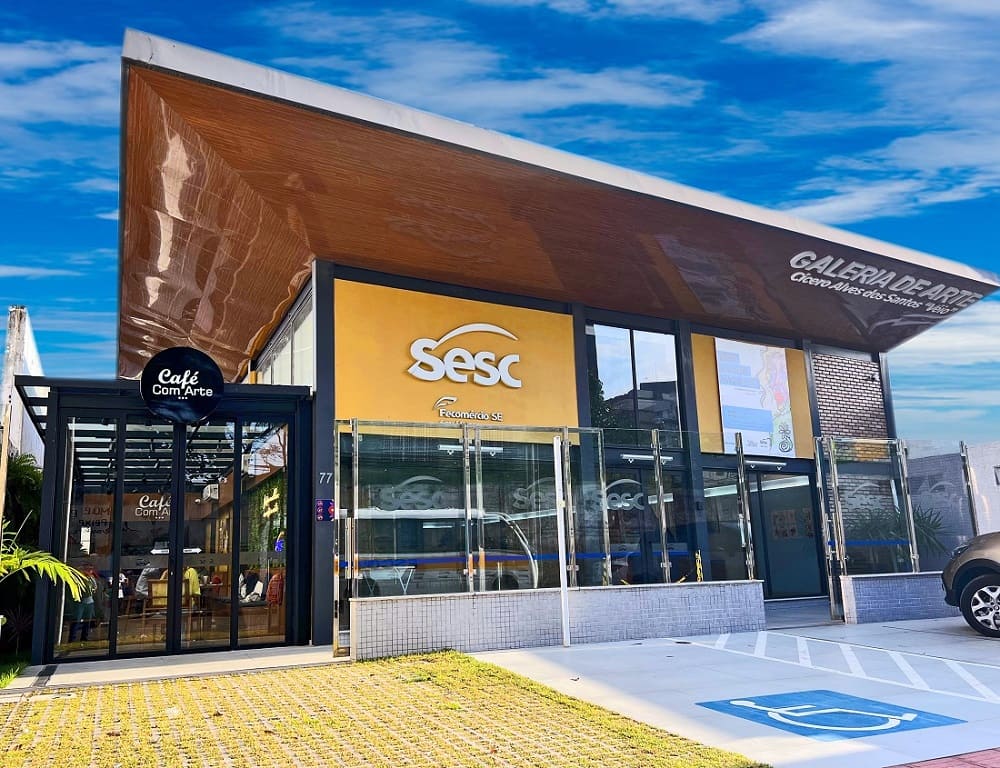 Fachada da Galeria de Arte Sesc em Aracaju