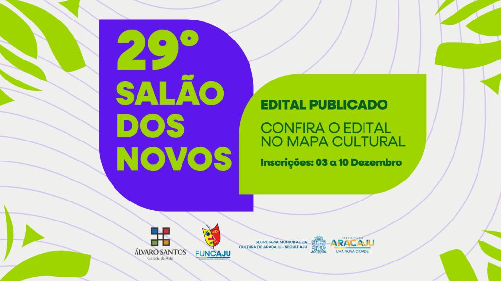 Card: 29º Salão dos Novos, promovido pela Galeria de Arte Álvaro Santos-GAAS