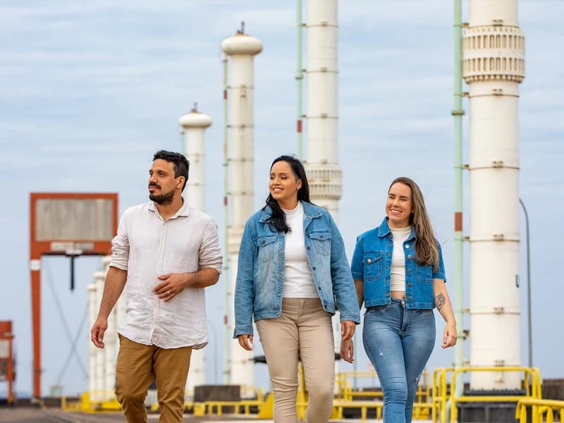 Visitantes na Usina de Itaipu