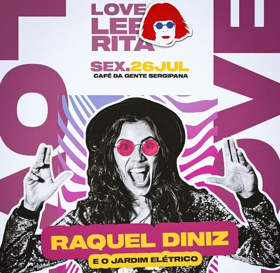 Banner: show LoveLEE Rita com Raquel Diniz