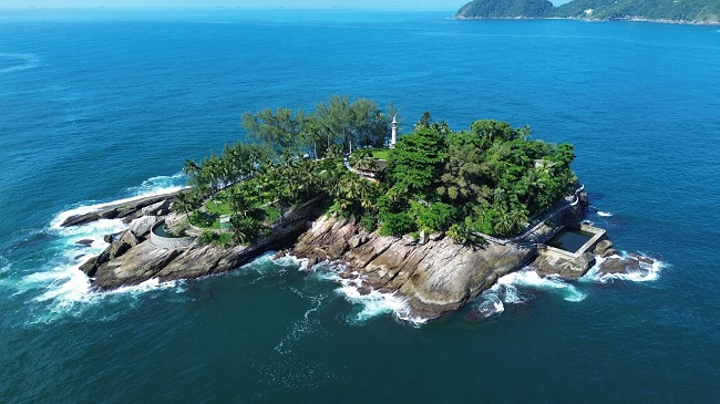 Ilha dos Arvoredos imagem aérea