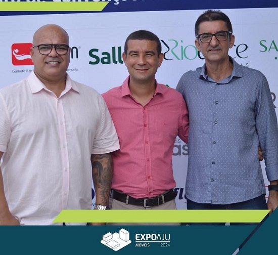 Os sócios organizadores da Expoaju Móveis