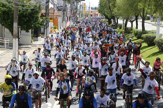 Passeio Ciclístico nas ruas de Aracaju