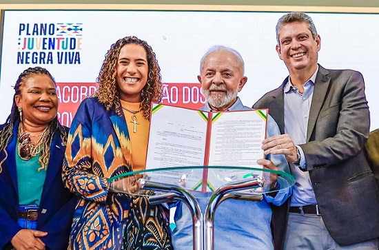 Marcio Macedo, Lula e  Anielle Franco