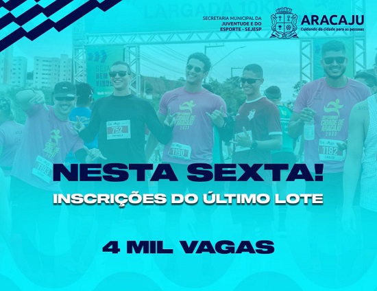 Corrida Cidade de Aracaju, inscrições