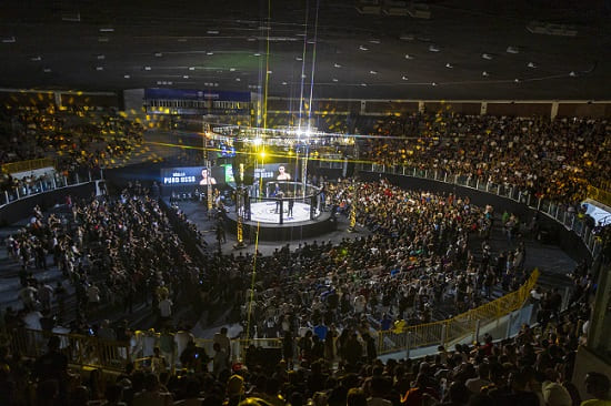 Arena do Jungle Fight lotada em Aracaju