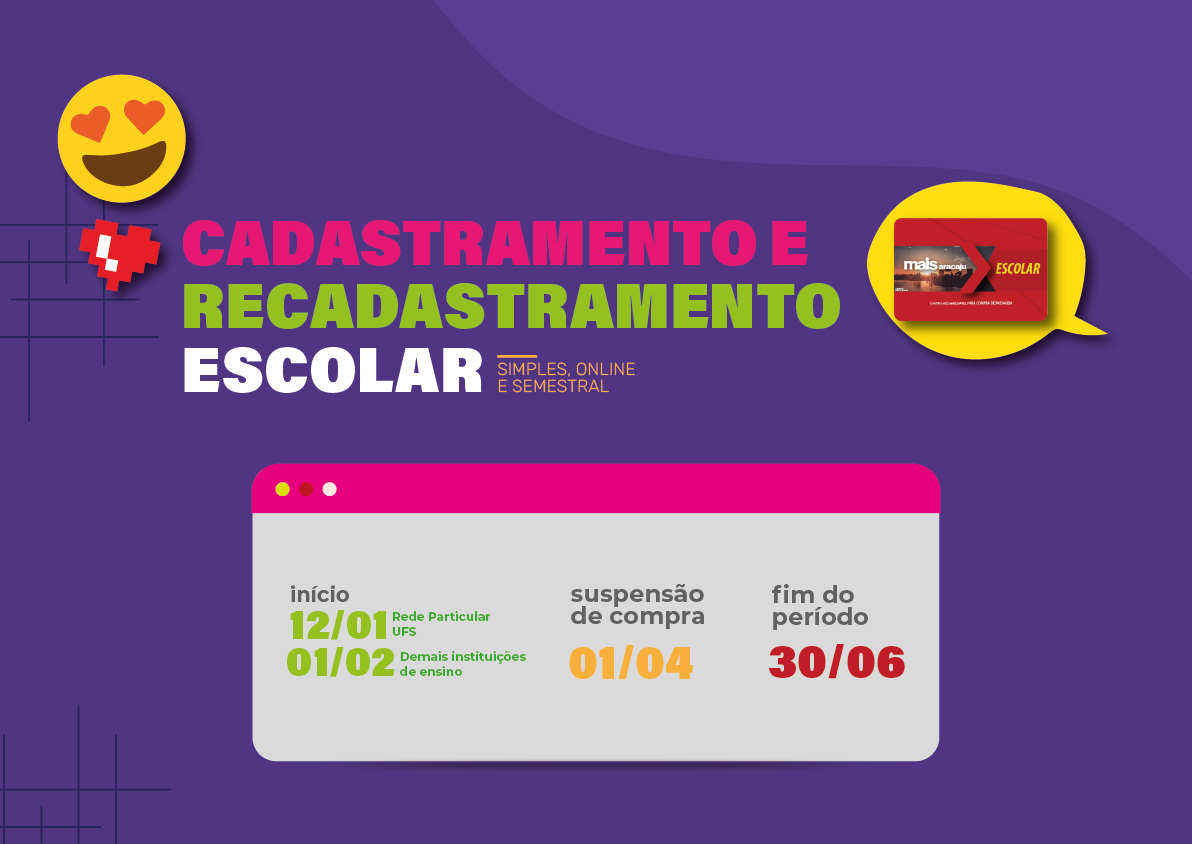 Fique Atento: Cadastramento E Recadastramento Do Cartão Mais Aracaju ...