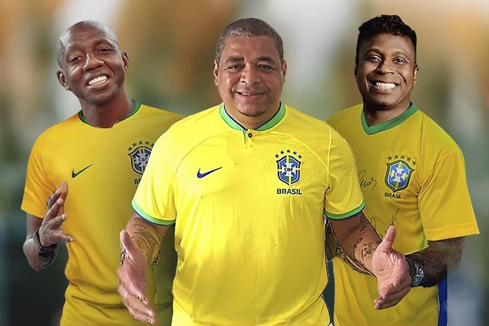 Amaral, Edilson e Vampeta 