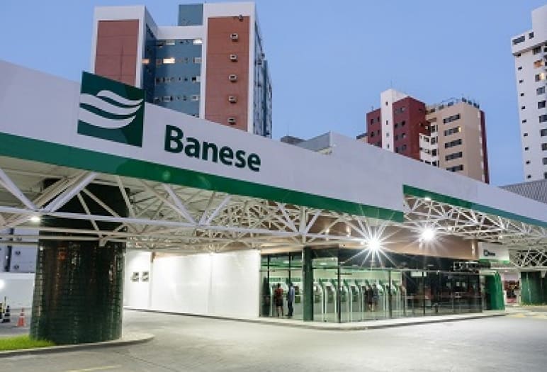 Fachada do banco Banese 