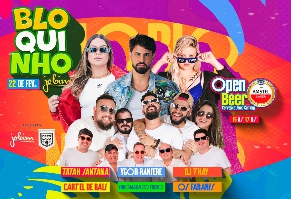 Banner do Bloquinho do Jobim 2025