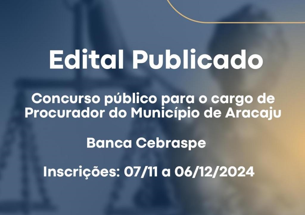 Concurso Procurador Municipal de Aracaju