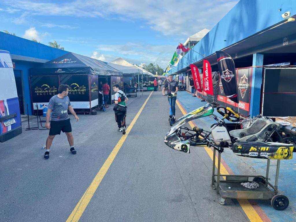 Paddock na Copa Brasil de Kart em Aracaju