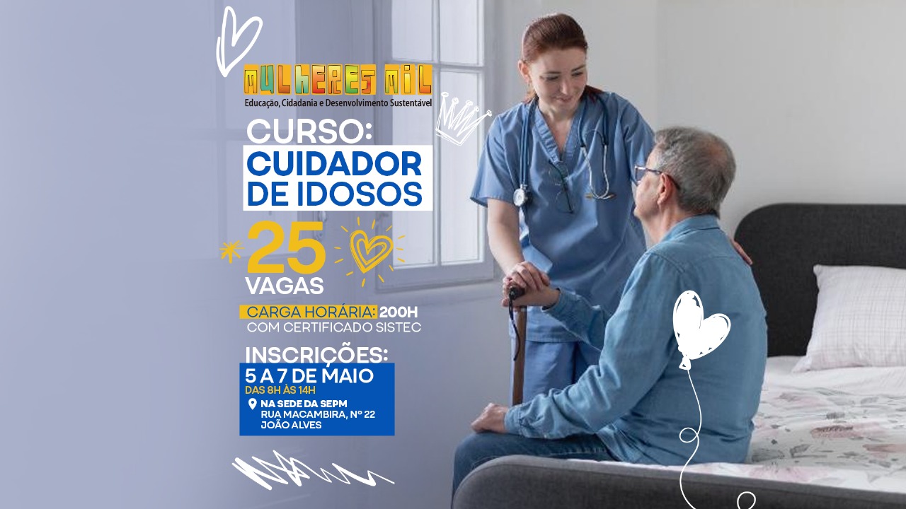 Card - curso gratuito de Cuidador de Idosos