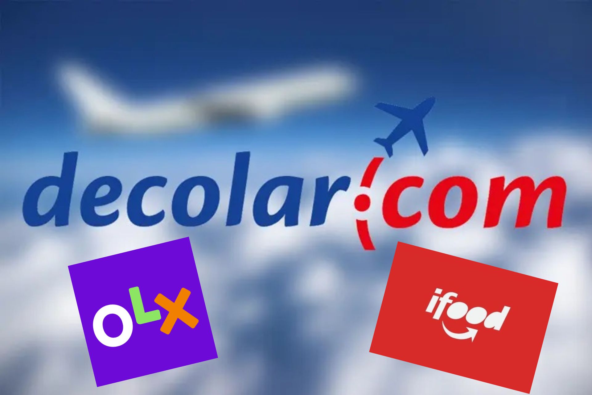 Logo: Decolar, Ifood e OLX