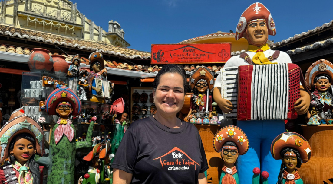 Elizabeth Vieira Ribeiro, proprietária da Casa de Taipa