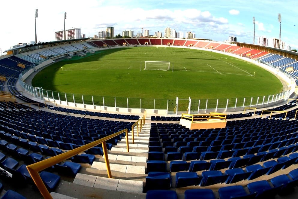 Vista do estádio do Batistão
