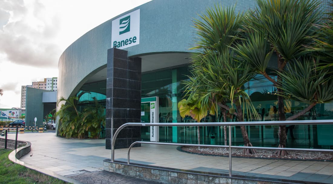 Fachada do banco Banese