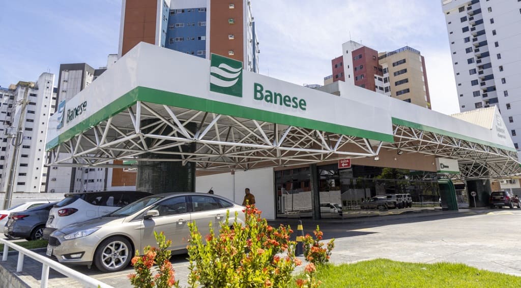 Fachada do banco Banese