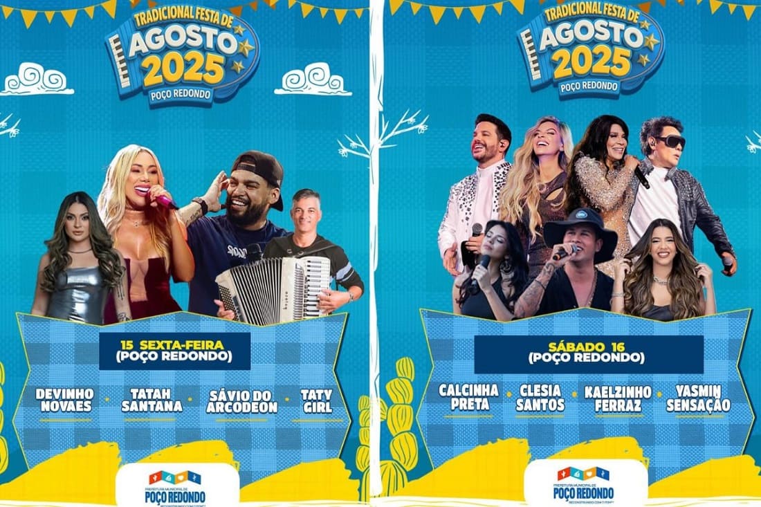 Card: Festa de Agosto 2025 em Poço Redondo