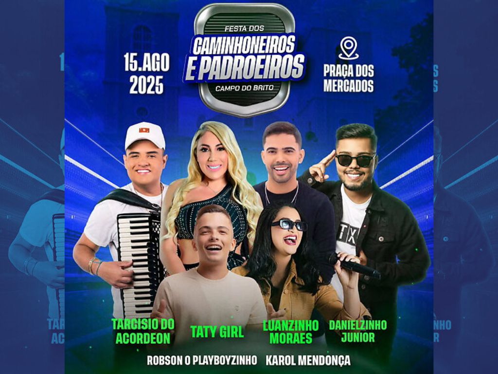 Card: Festa dos Caminhoneiros e Padroeiros de Campo do Brito