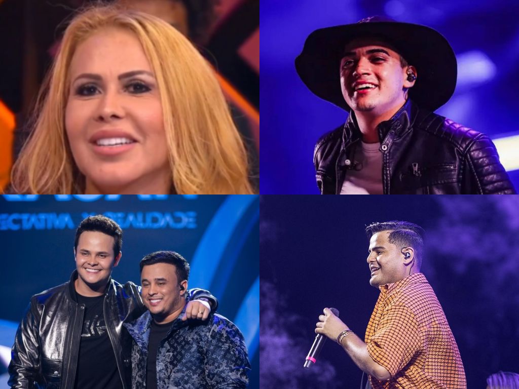 Joelma, Natanzinho Lima, Matheus e Kauan e Heitor Costa