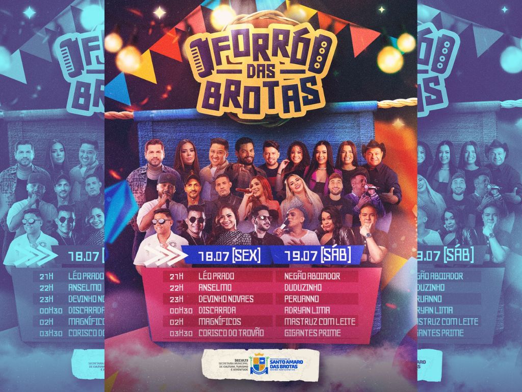 Card do Forró das Brotas 2025