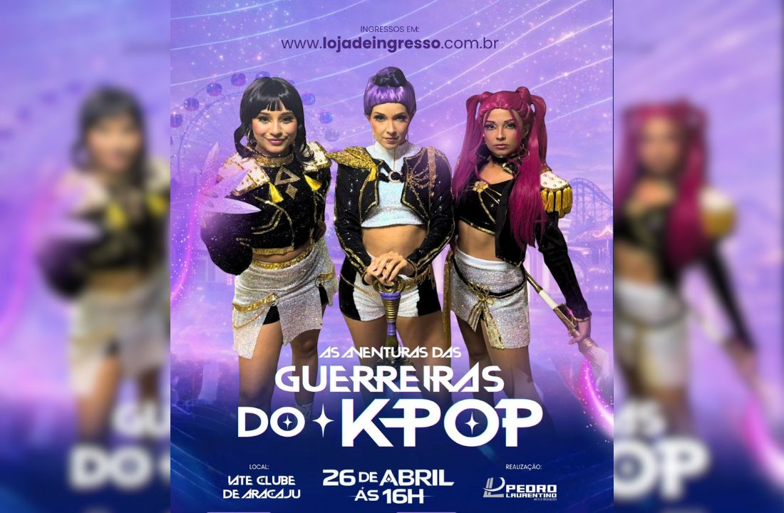 Card: Espetáculo 'Guerreiras do K-Pop' no Iate Clube de Aracaju