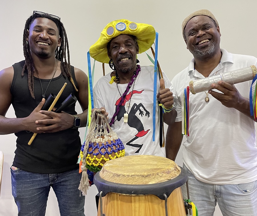 Mestre Saci Quilombola, Edilson Iborinan e Negoh Percussa