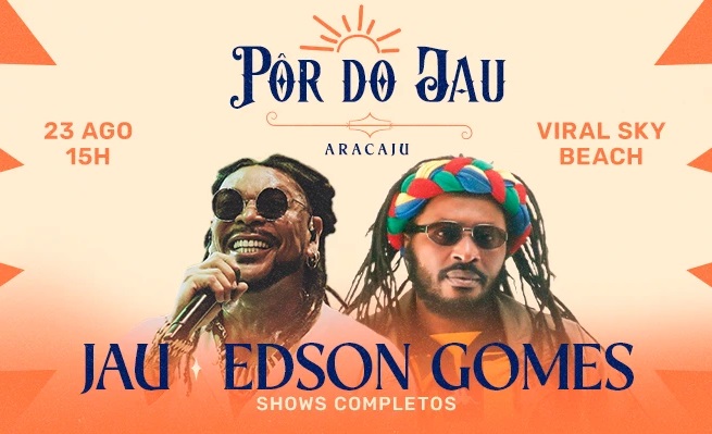 Card - 'Pôr do Jau' com Jau e Edson Gomes