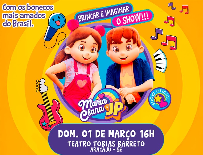 Maria Clara e JP levam o espetáculo 'Brincar e Imaginar' ao Teatro ...