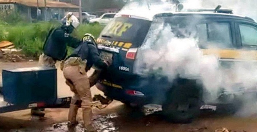 Carro da PRF em Sergipe