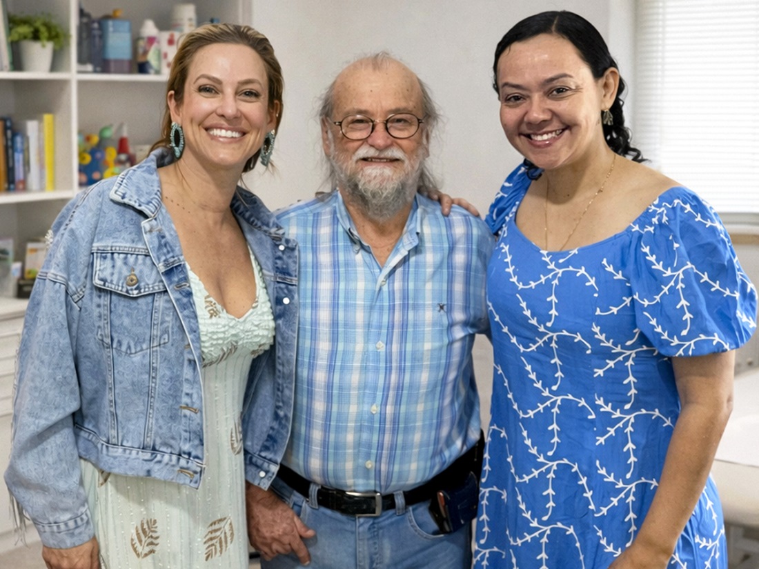 Roberta Mustacchi, Zan Mustacchi e Kércia Alcântara 