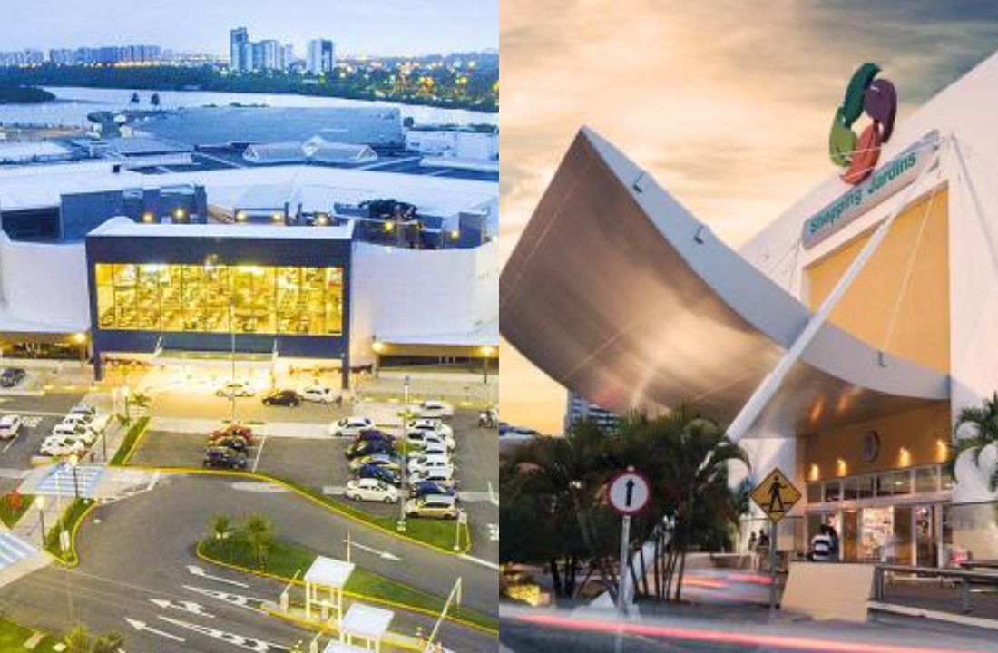 Fachadas dos Shoppings Jardins e RioMar