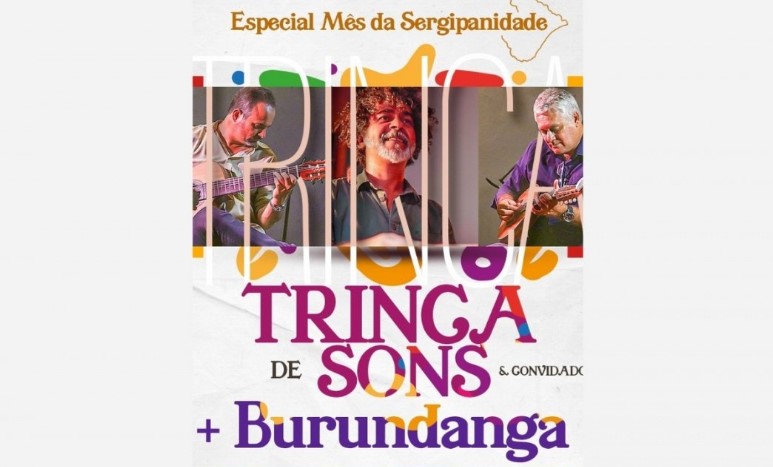 O evento contará com dois shows imperdíveis, começando com o trio Trinca de Sons e, em seguida, a energia contagiante do grupo percussivo Burundanga