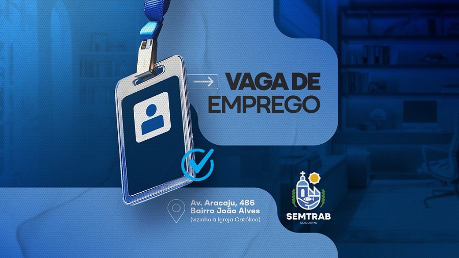 Banner: Prefeitura de Socorro divulga vagas de emprego