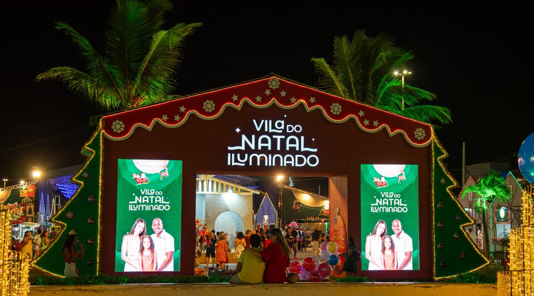 Entrada da Vila do Natal Iluminado