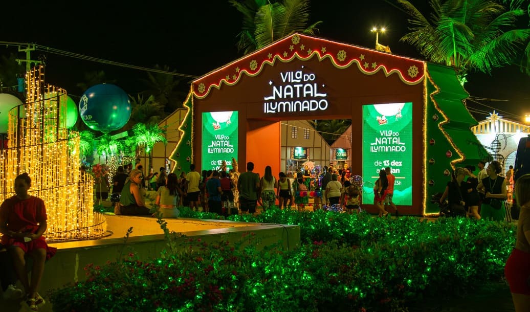 Entrada da Vila do Natal Iluminado