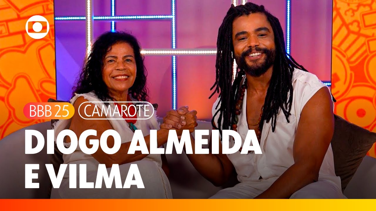 Vilma e o filho Diogo Almeida