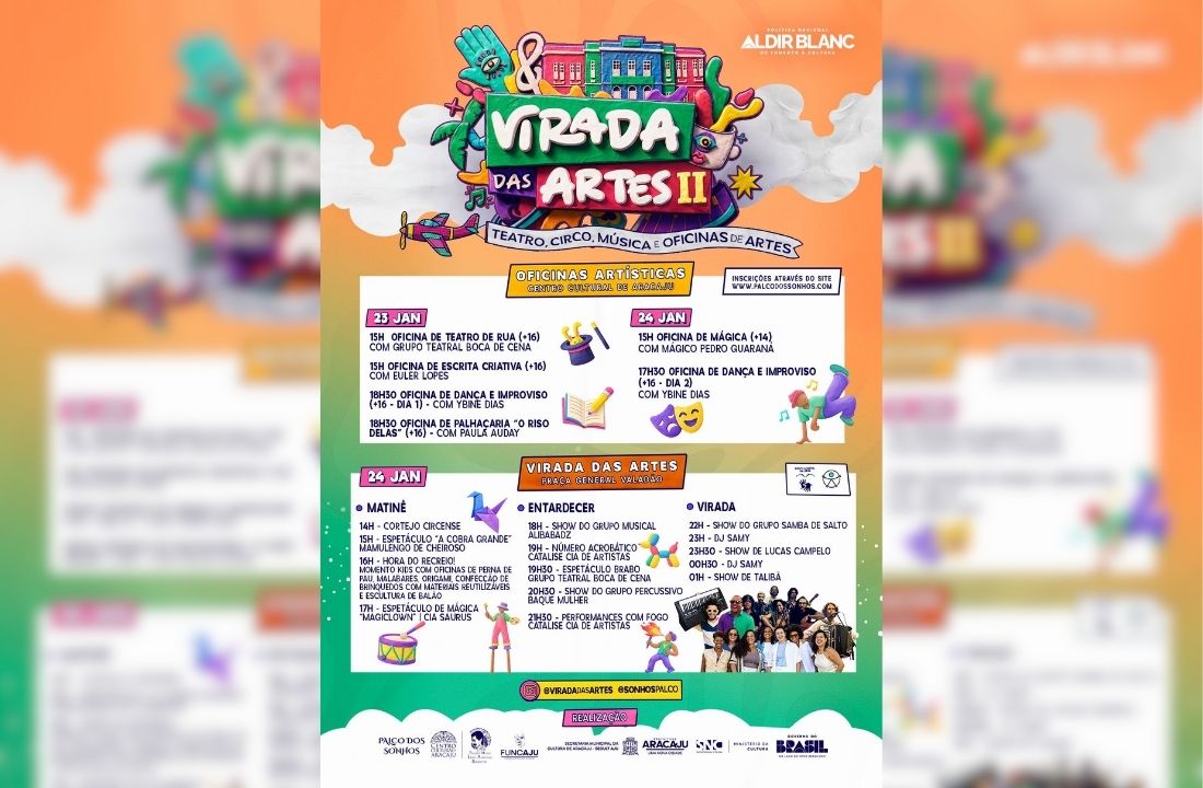 Card: Virada das Artes em Aracaju