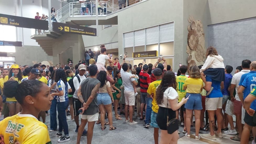 Desembarque do aeroporto de Aracaju