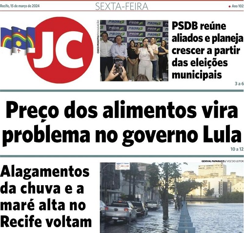 Capa do Jornal do Commercio