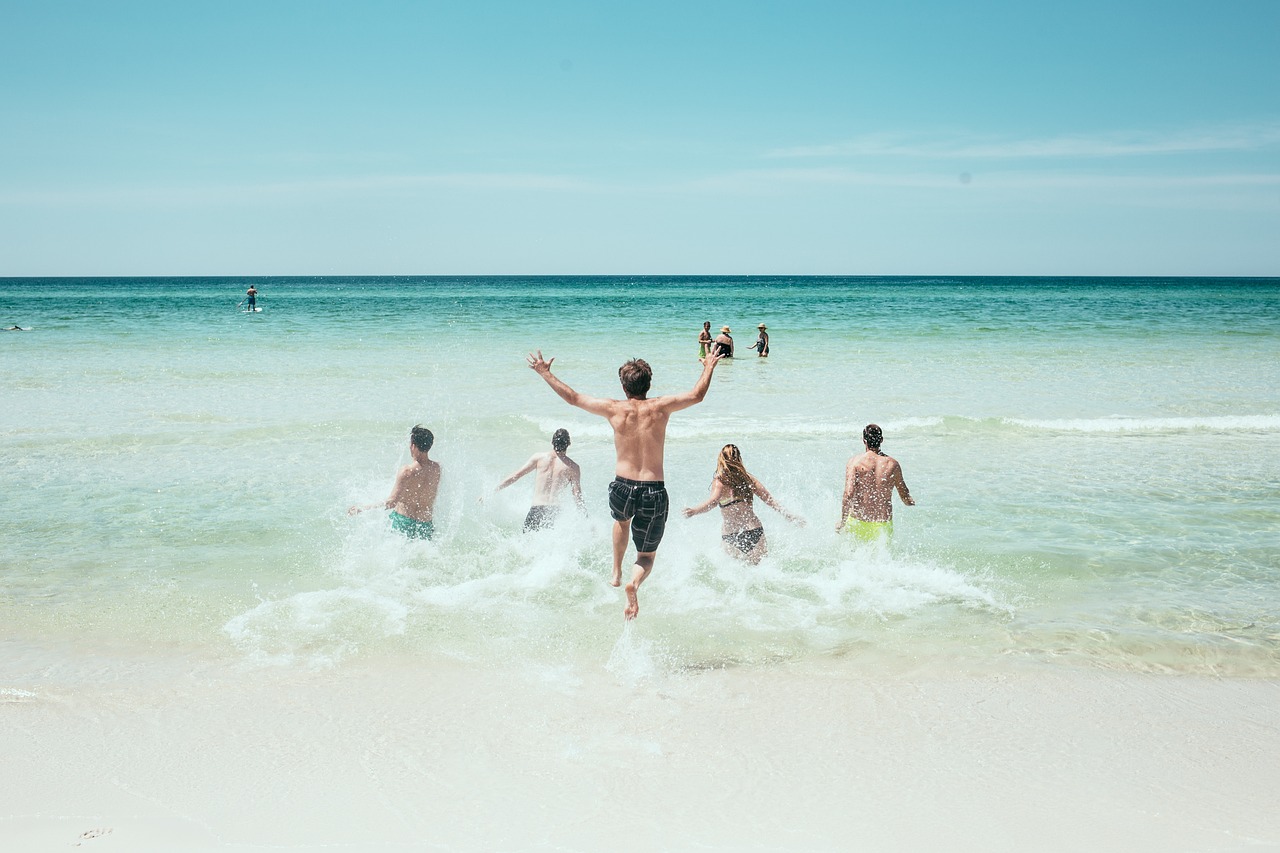 Pessoas na praia