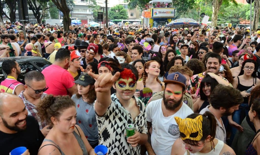 Bloquinho de rua carnaval